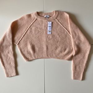 💯Pink Crop Knitted Sweater from Top Shop!
